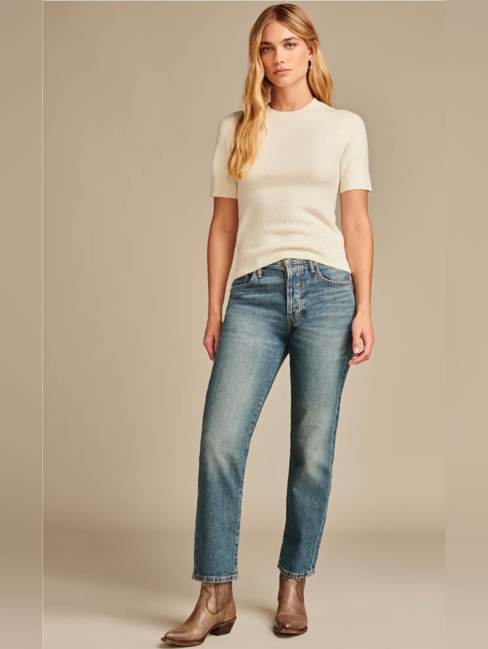 ❤️ NWOT! LUCKY BRAND 90S HIGH RISE LOOSE STRAIGHT CROP JEANS, 6 (28)